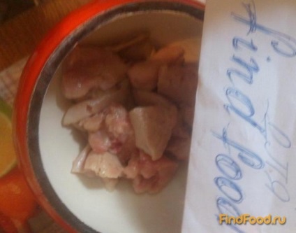 Burgonya csirkehús fokhagymás tejföllel egy bankot recept egy fotó