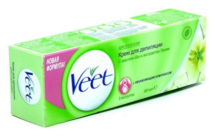 Krém szőrtelenítés Veet (vit) használati utasítás és visszajelzés