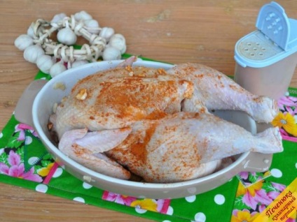 Grillezett csirke nyárson a sütőbe (lépésről lépésre recept fotókkal)