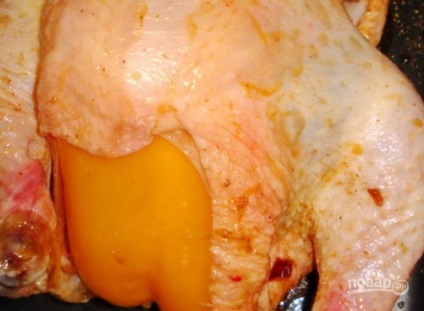 Csirke bab sütőben - lépésről lépésre recept fotók