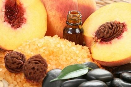Peach bőr kozmetikai vagy illóolaj (illóolaj cseppecskék) Peach bőr kozmetikai vagy az illóolaj