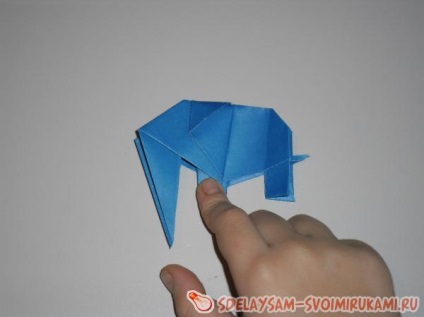 Elephant origami papír