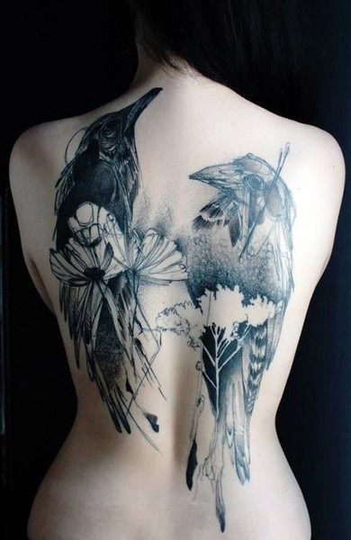 Tattoo Raven - érték tetoválás minták és képek
