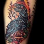 Tattoo Raven 12 értéket, 76 kép és vázlatok a legjobb