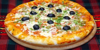 Pizza tészta élesztő (gyors, puff) receptek fotókkal