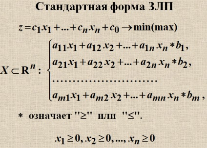 1) A probléma a lineáris programozás, és különböző formái a bejegyzéseket