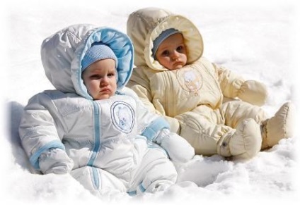 7. Sikeres modellek téli overall gyermekek egyik évről két - válaszd téli ruhát a baba