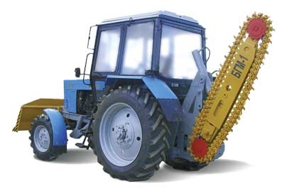 Fúró földi járművek (útépítés, gruntorezy) alapján traktor Belarus-82