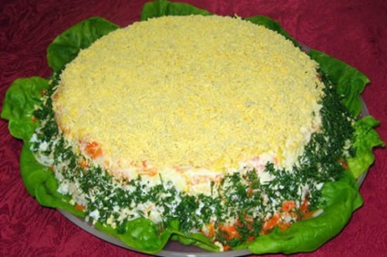Saláta konzerv makrélacsuka receptek fotókkal