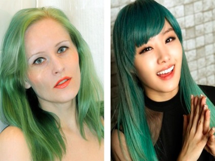 Mi a teendő, ha a haj után színezés zöld
