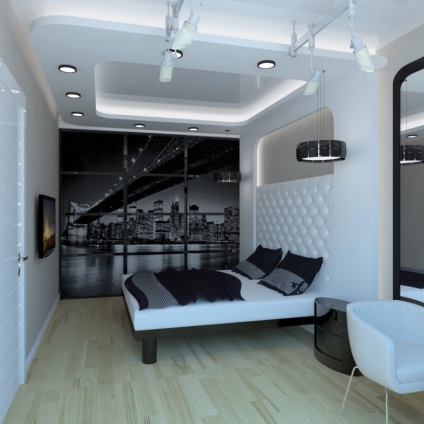 Hálószoba a high-tech stílusban - 95 fotó a modern design
