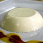 Panna cotta desszert olasz desszert recept egy fotó