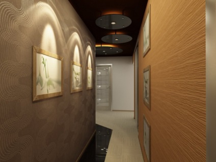 Design az előszobában egy keskeny folyosó fotó