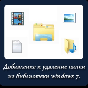 Hozzáadása és törlése egy mappát a könyvtárból windows 7