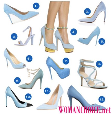 Kék cipő - 74 kép és tippeket, hogyan kell viselni