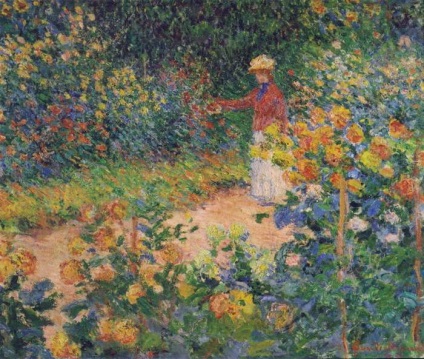 History tablók híres kertje Claude Monet