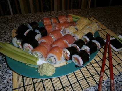 Főzni sushi és hengerek otthon