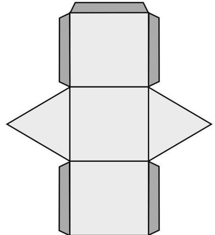 Hogyan készítsünk egy karton háromszögletű prizma