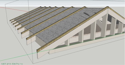 Hogyan, hogy a tető a ház saját kezűleg készített hullámkarton