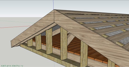 Hogyan, hogy a tető a ház saját kezűleg készített hullámkarton