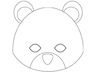 Hogyan készítsünk egy medve maszk papírból saját kezűleg