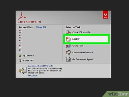 Hogyan lehet törölni a szöveget PDF dokumentumok segítségével az Adobe Acrobat