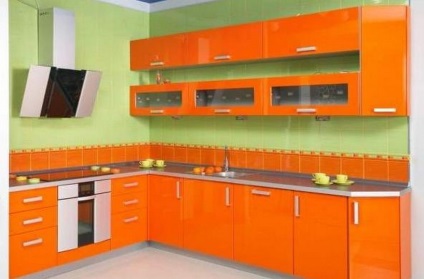 Hogyan válasszuk ki a színét a konyhában - részletes útmutató a tervező, fotók