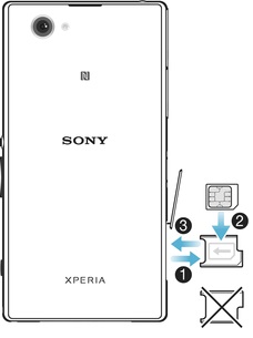 Hogyan helyezze be a SIM-kártyát Sony Xperia Z1 kompakt