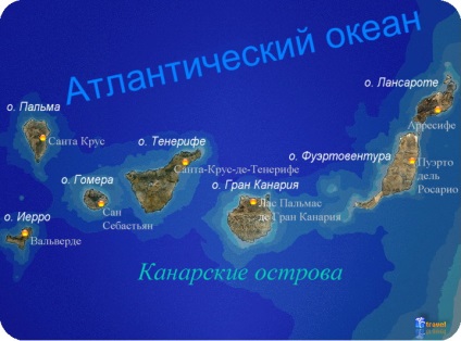 Канарські острови, карта