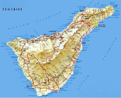Térkép Kanári-szigetek - Tenerife, Gran Canaria és munkatársai (Tenerife) Térkép Kanári-szigetek - Tenerife, Gran Canaria, stb