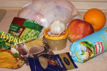 Grillezett csirkemell töltött alma és narancs recept képpel - receptek képekkel
