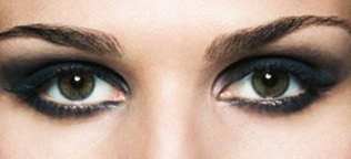 Smink téli 2009-2010 füstös szemek - divat esti make-up a titokzatos szem