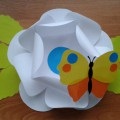 Master-osztály így kártyákat a origami technikával „skarlát virág szeretett anya”