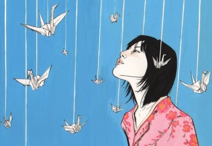 A kockás története a japán daru, japán népi színház - színház (daru) A kockás története a japán daru, japán népi színház - színház