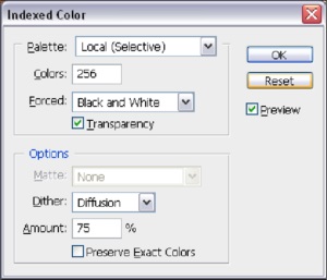 Munka indexelt színes Adobe Photoshop CS5, mind a grafika, fotó és CAD-rendszerek