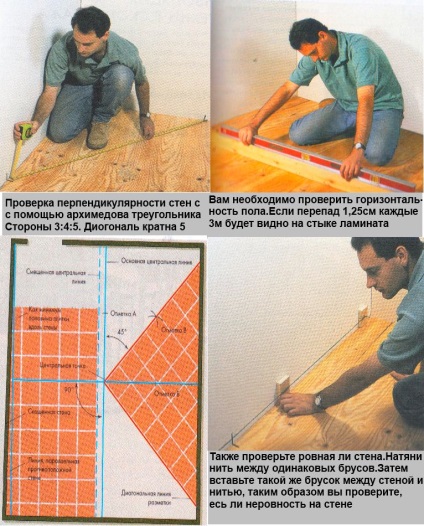Jelölés a padló lerakása előtt csempe, kereskedelmi és építőipari cég STROIRESURS