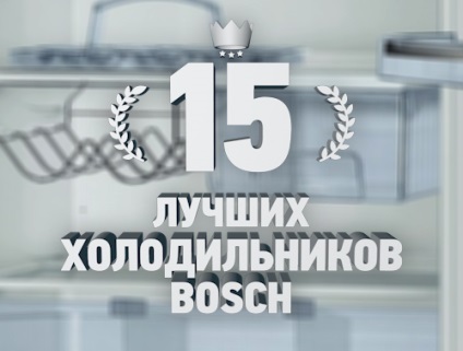 Rangsor a legjobb hűtő Bosch - Top 15