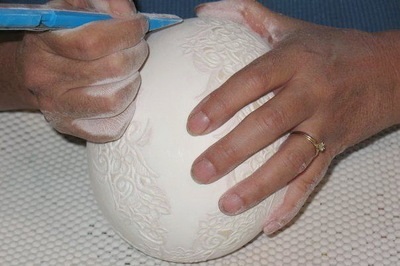 Carving tojáshéj - finom art