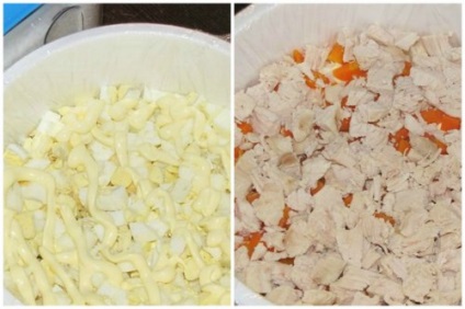 Saláta - Gomba Glade - egy klasszikus recept, és Alla származó Kovalcsuk