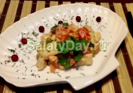 Saláta konzerv makrélacsuka - ízletes és olcsó recept fotókkal és videó