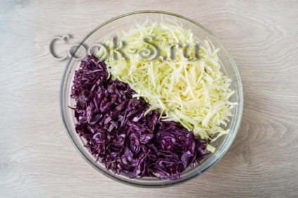 Saláta „Cole Slaw” - lépésről lépésre recept fotókkal, saláták