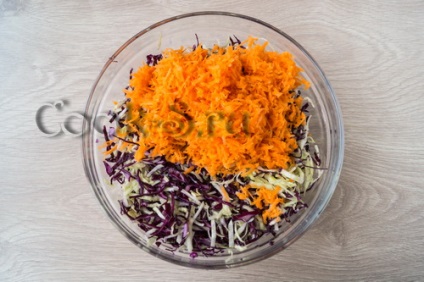 Saláta „Cole Slaw” - lépésről lépésre recept fotókkal, saláták