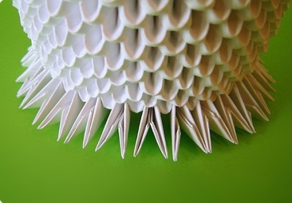 Gyűjtse szép origami hattyú kettős