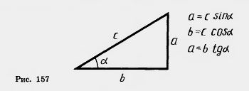 Az arányok közötti oldalai és szögei egy derékszögű háromszög, a vezető portál tanulmányok