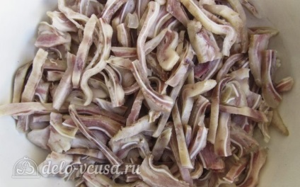 Sertésfülek koreai recept egy fotó - egy lépésről lépésre főzés sertés füle koreai