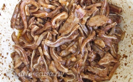 Sertésfülek koreai recept egy fotó - egy lépésről lépésre főzés sertés füle koreai