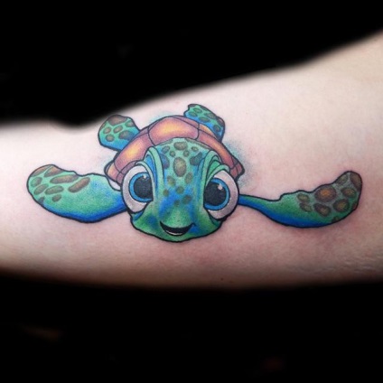 Turtle tetoválás különösen fontos, fotók