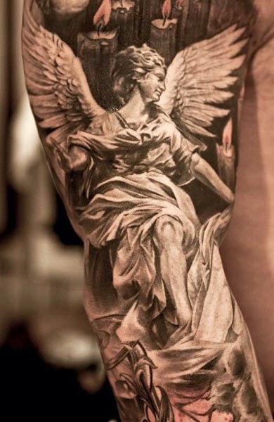 Татуювання ангел значення у дівчат, хлопців, на зоні