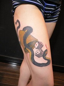 Snake tattoo (értelmét, fotók, vázlatok), tattoofotos