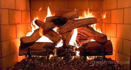A hőmérséklet a tűztérbe tűzifa